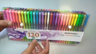 120 Неповторяющихся Цветных Гелевых Ручек