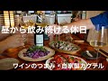【昼から飲み続ける休日】秋刀魚の春巻き/ 宮崎牛のステークフリット / 友人バーテンダーのカクテル / ワインのおつまみ 【晩酌・家飲み】