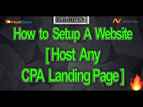 How to Setup A Website [Host Any CPA Landing Page] ?