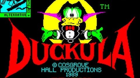 REVIEW OF COUNT DUCKULA (SPECTRUM 48K, ALTERNATIVE SOFTWARE, 1989)
