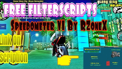 [FILTERSCRIPTS] Speedometer V1 By RZoneX | FREE DOWNLOAD [SA-MP]