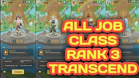 Ulala Idle Adventure: All Job Class Transcend Rank 3 Transformations