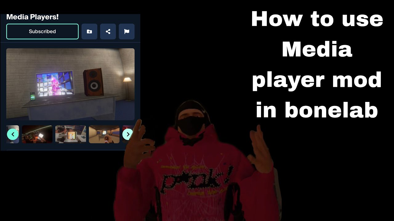 How to use Media player mod in bonelab - YouTube