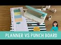 mon planner VS La punch board