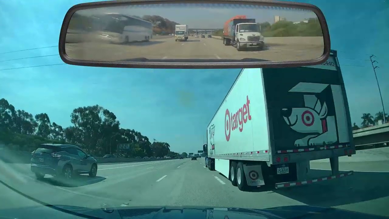 Dashcam Drive: Los Angeles to San Diego in the Daytime (No Audio)