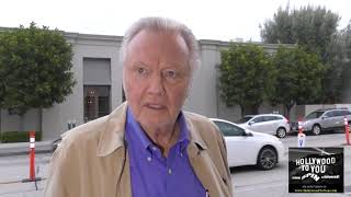 Jon Voight talks about who is worse Kathy Griffin or Bill Maher outside Catch Restaurant in  West Ho