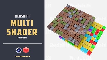 Redshift-c4d Multishader [CINEMA 4D TUTORIAL]