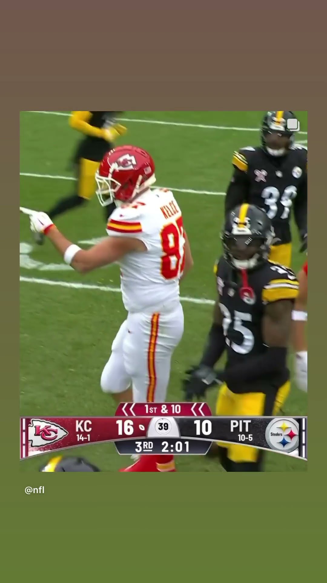 1,001 career receptions #hoodnews #traviskelce #chiefs #steelers #football #catch #tightend #omg #i