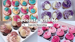 How to Decorate Cupcakes, Real time Cupcake Decorating for Small Business Satisfying Compilation
