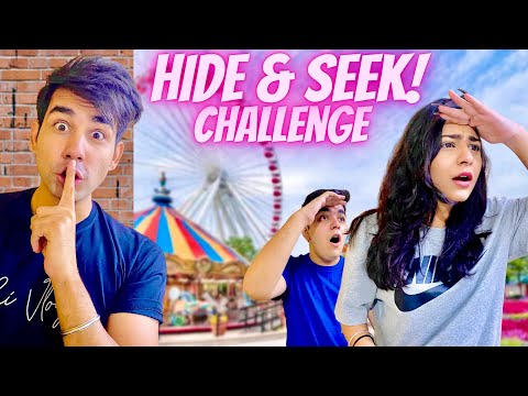 HIDE & SEEK IN A THEME PARK WITH MY BROTHER & SISTER | Rimorav Vlogs