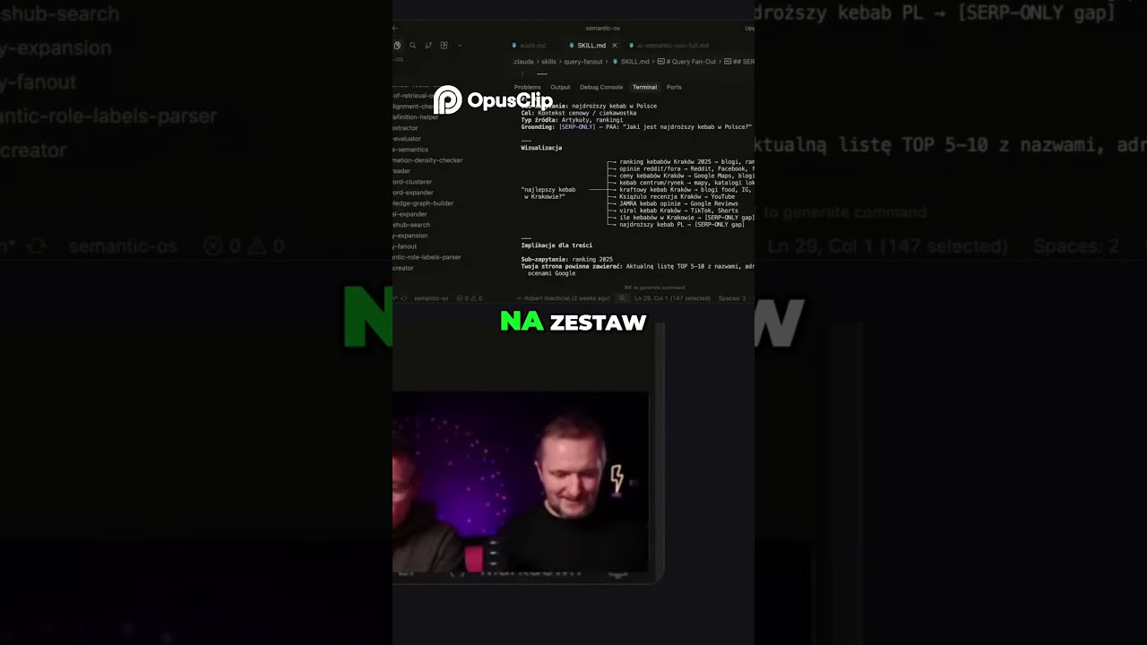 Najlepszy kebab w Krakowie? #seo #claudeskills #aiautomation #mcp #queryfanout