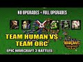 Footman Knight vs Grunt Raider Shaman - Warcraft 3