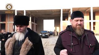 Рамзан Кадыров и  Салахь-Хаджи Межиев посетили строящиеся религиозные объекты