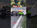 RC Car Climbs Wooden Bridge Like a Real Monster Truck lover and#short video_#rccars 😱