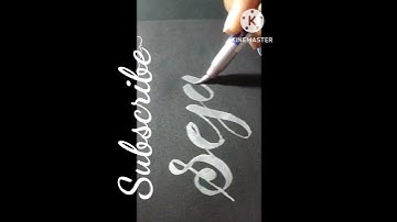 Subscribers request name writing in cursive style #cursive #trending #calligraphy