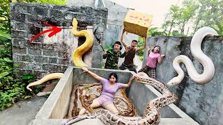 Celebrity Terrifying! 3 Brave Hunters Rescue Girl Attacked by Giant White Python in Abandoned House Profile
