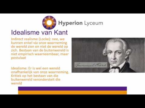 Eindterm 32-34 Kant en het transcendentaal idealisme