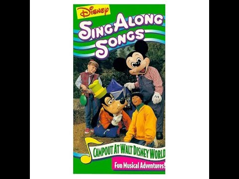 Disney Sing Along Songs: Campout At Walt Disney World (1994/96) Full VHS - Reversed!