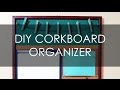 DIY CORK BOARD ORGANIZER - MUSKA JAHAN DIY CORK BOARD ORGANIZER - MUSKA JAHAN