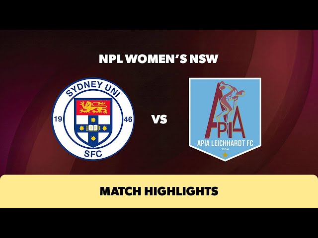 NPL Women's NSW Round 8 Highlights – Sydney University SFC v APIA Leichhardt