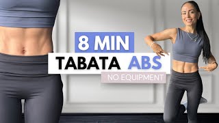 Burn Belly Fat in 8 Minutes | Tabata Ab Workout at Home