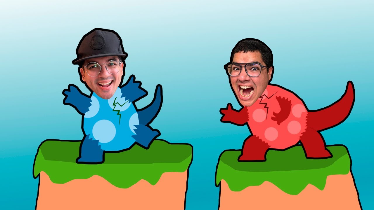 SUPER BATALHA DOS DINOSSAUROS FILHOTES DE FOGO E ÁGUA!