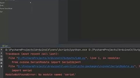 ModuleNotFoundError: no module named 