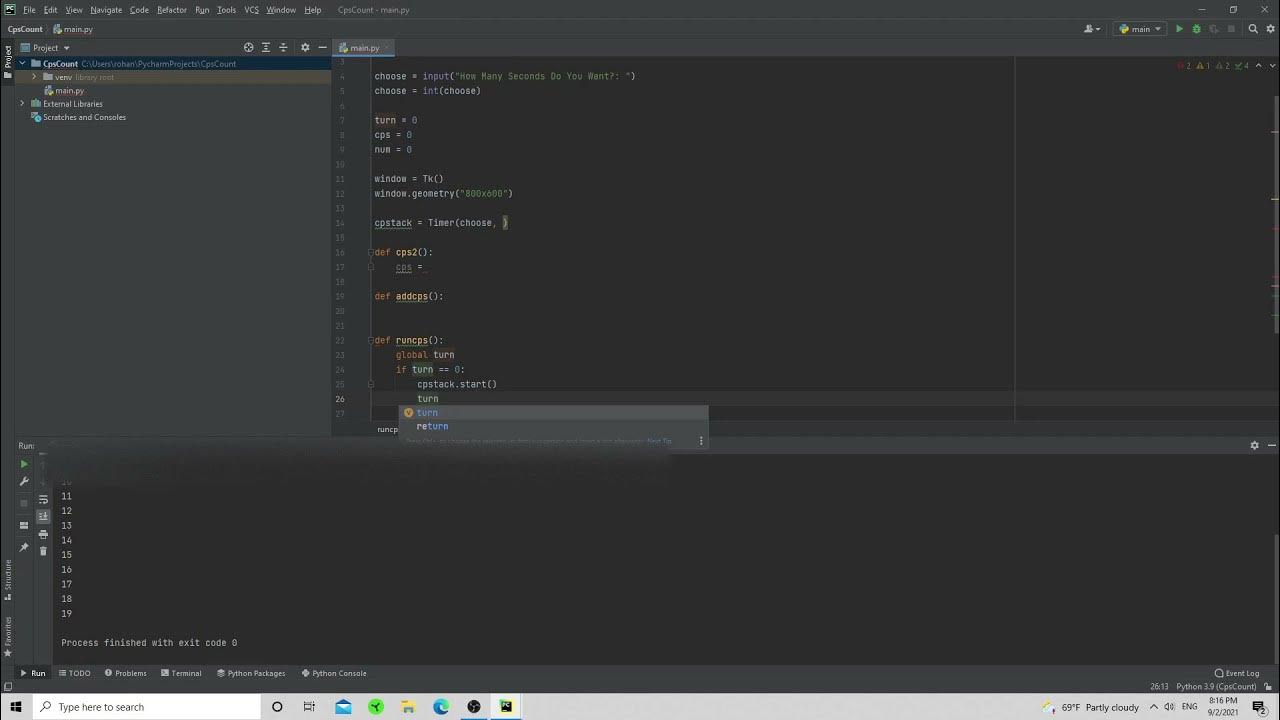 Easy Clicks Per Second Counter In Python! YouTube