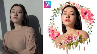 Flowers Frame - PicsArt Photo Editing Tutorial screenshot 3