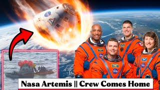 Artemis 2 astronauta return to earth with a splashdown in the Pacific after moon mission 
