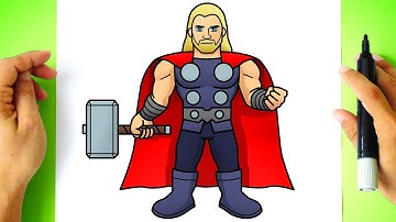How to DRAW THOR easy