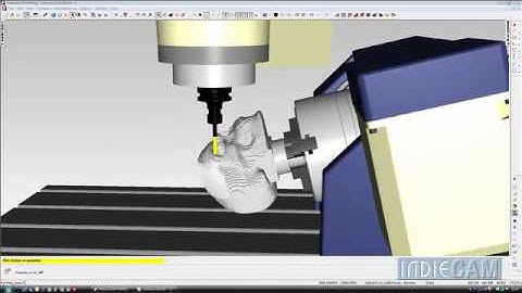 FeatureCAM - XYZ - 1060 HS - 5 Axis Vertical Machining Centre (B & C table) skull eyes
