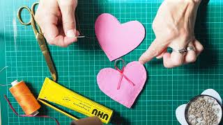 Felt lavender heart kids tutorial