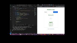 Building A Weather App in And Hour screenshot 1
