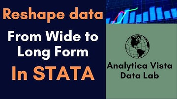 6. How to reshape Data from Wide to Long Form in STATA?