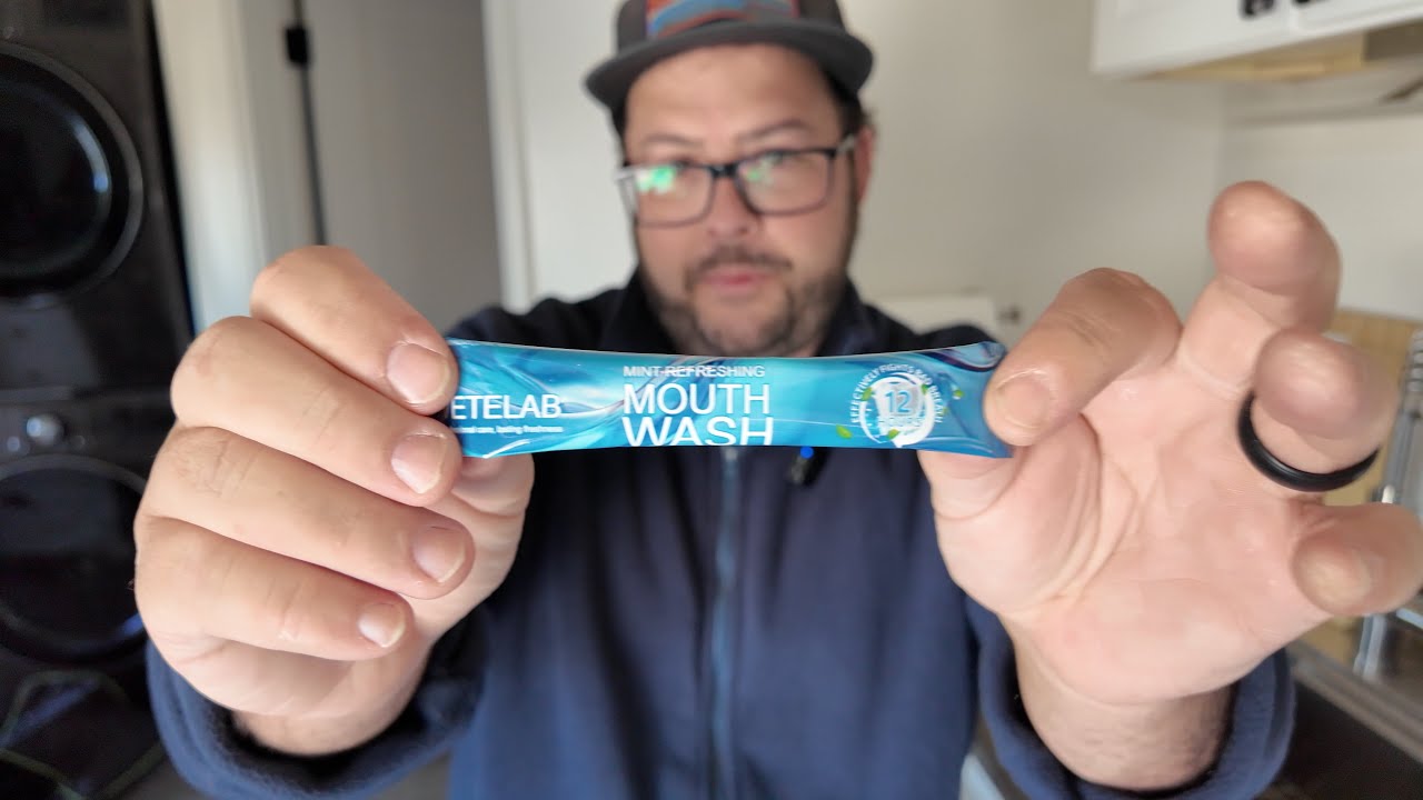 POWERFUL Portable Travel Size Mouthwash Packets Alcohol & Fluoride-Free Oral Care for Travel