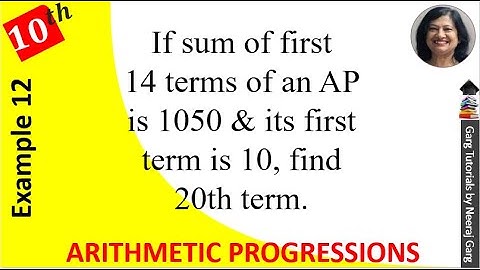 If the sum of the first 14 terms of an AP is 1050 and its first term is 10 find the 20th term