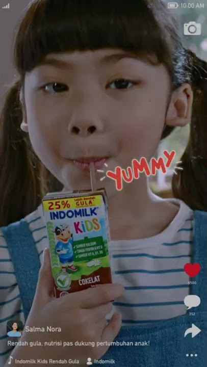 BARU! Indomilk UHT Kids Less Sugar! 25% Rendah Gulanya dan Rasa yang yummy!