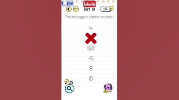 Brain test day 19 challenge: Pick the biggest number possible!!😶‍🌫️🥴🧐 #braintest #shorts #gaming
