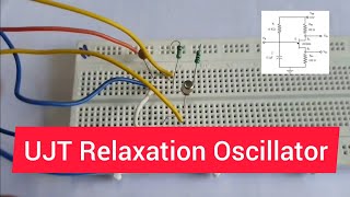 UJT Relaxation Oscillator using 2N 2646 | Experiment | Breadboard
