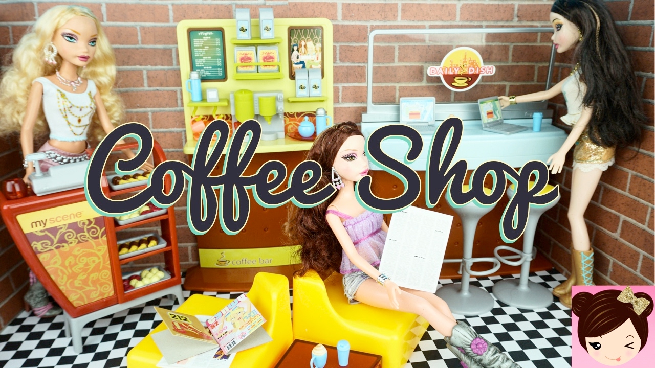 Weird Dolls That Change Face Expressions and Barbie Coffee Shop Playset  Titi Dolls  YouTube