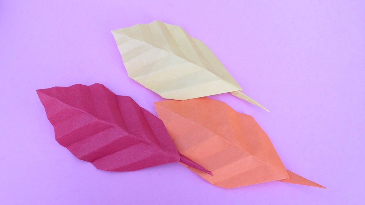 Origami Fallen Leaves Instructions 折り紙 落ち葉 枯れ葉 簡単な折り方 Youtube