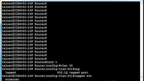 Brocade ICX Micro Tutorials - Adding Tagged and Untagged VLANs