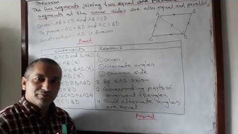 ||Mahesh Bhattarai#Mathematics9||Geometry#Theorem||Parallelograms#Line segments joining equal and...