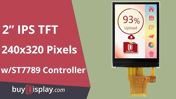 IPS 2 inch TFT LCD Touch Screen Display,240x320,with ST7789 Controller