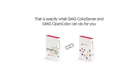Customized Printing Conditions Made Easy with GMG ColorServer and GMG OpenColor