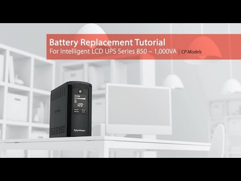 CyberPower Battery Replacement Tutorial for Intelligent LCD UPS Series ...