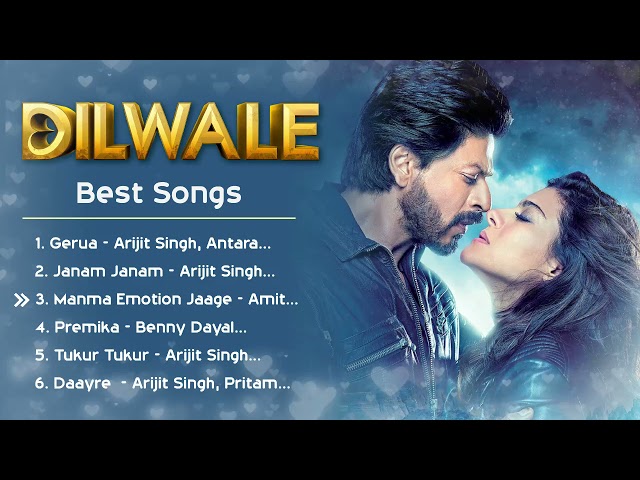 Dilwale ❤️ Movie All Best Songs | Shahrukh Khan u0026 Kajol , varun dhawan | Romantic Love Gaane class=