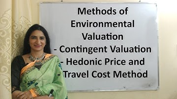Methods of Environmental Valuation - Contingent Valuation, Hedonic Price, Travel Cost Method
