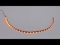 流れる ウインカー LEDテープライト 側面発光 アンバー 黒ベース 60cm